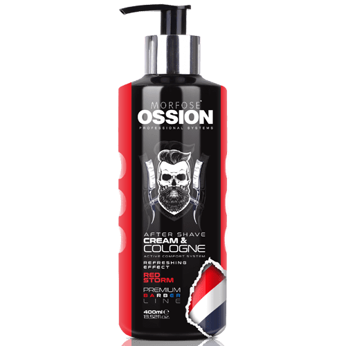 OSSION Premium Barber Aftershave Cream Cologne Red 400ml