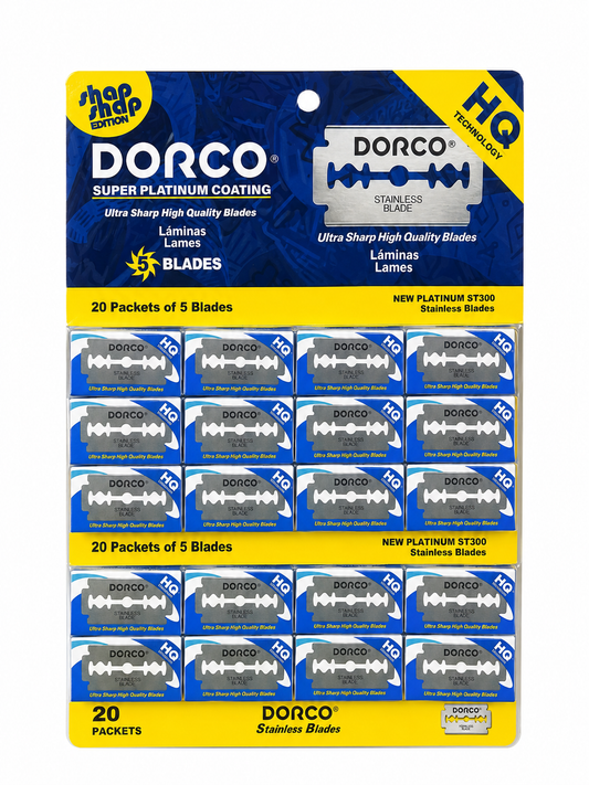 Dorco Double Edged Razor 20 Pack (100 blades)