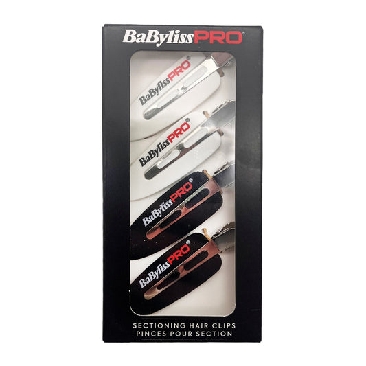 Babyliss pro DUAL SHILED DENT CLIPS 4PC BLK+WHT