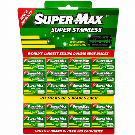 Super-Max Super Stainless Double Edge Blades(20 pack)