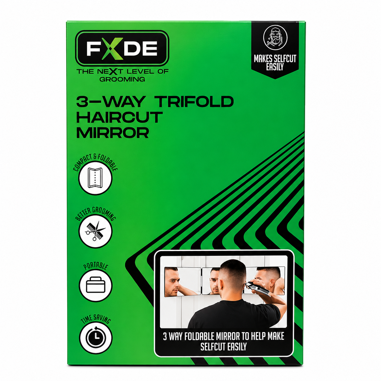 FXDE Tri-Fold Mirror